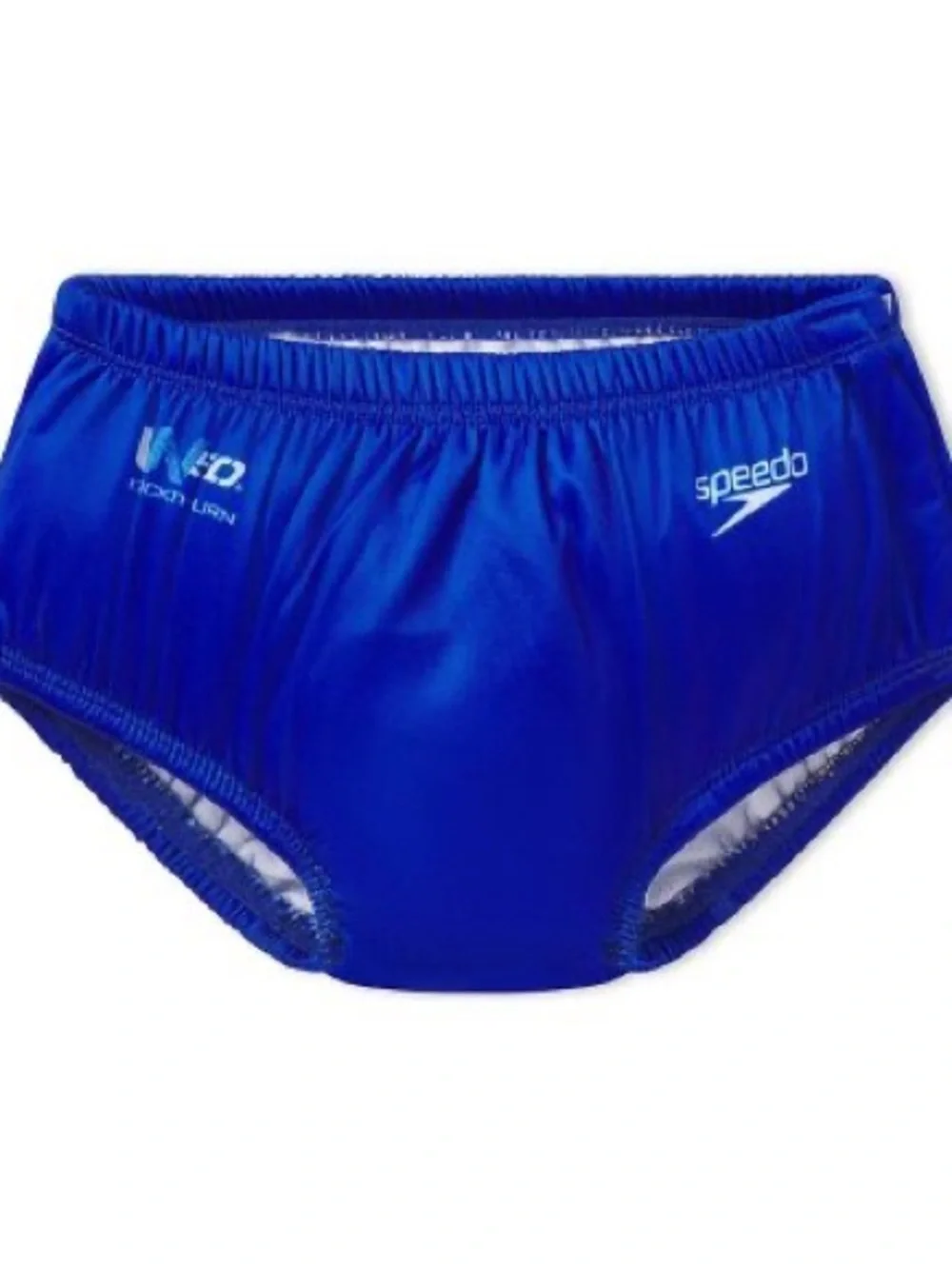 💚 Speedo Royal Blue Shark Logo Swim Diaper with snaps L 18 mo.